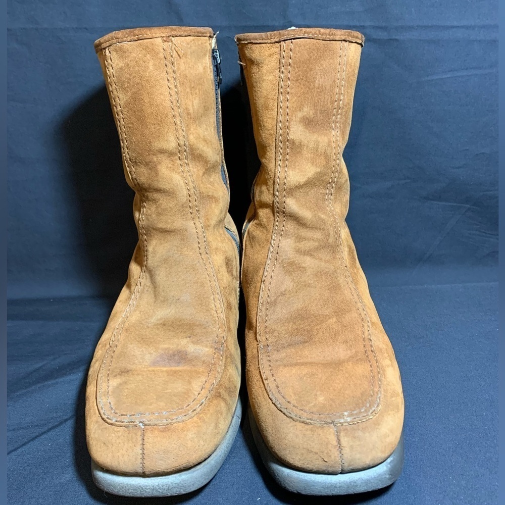 HUSH PUPPIES Suede Fur Lined Boots